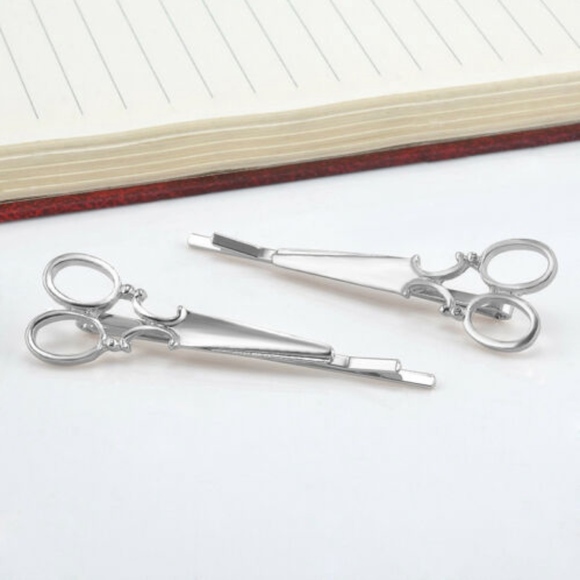 (Set of 2) Stylish Scissors Hair Clip Pin - Picture 4 of 4